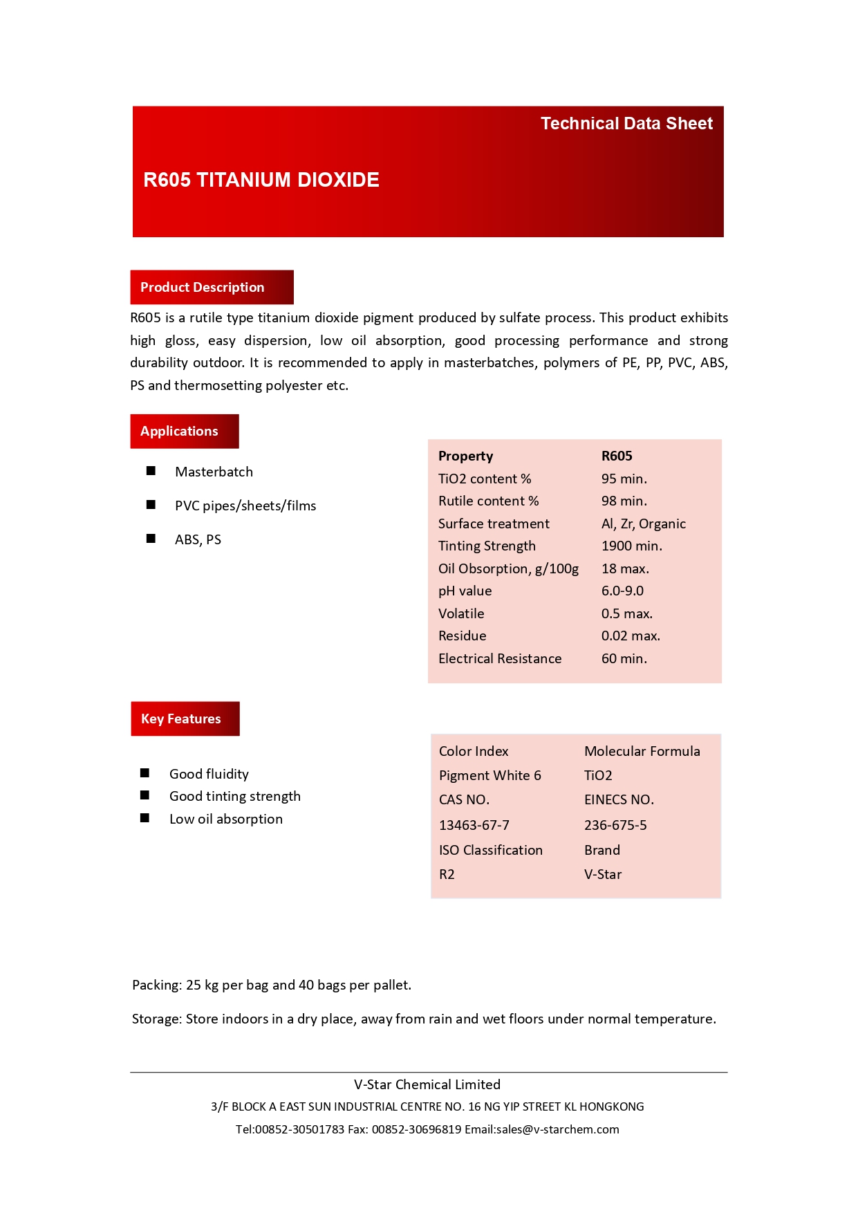 titanium dioxide rutile r605